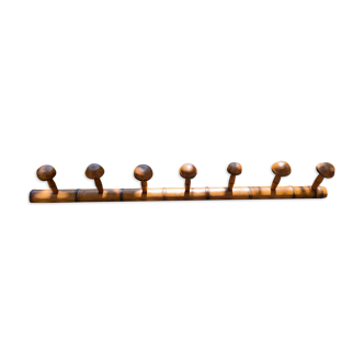 wall coat rack in oak imitation bamboo