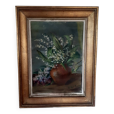Tableau bouquet de muguet