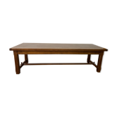 Wooden farmhouse table