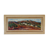 Original Swedish Oil on Canvas – “Bergsby Taragona” by Henry Eldin