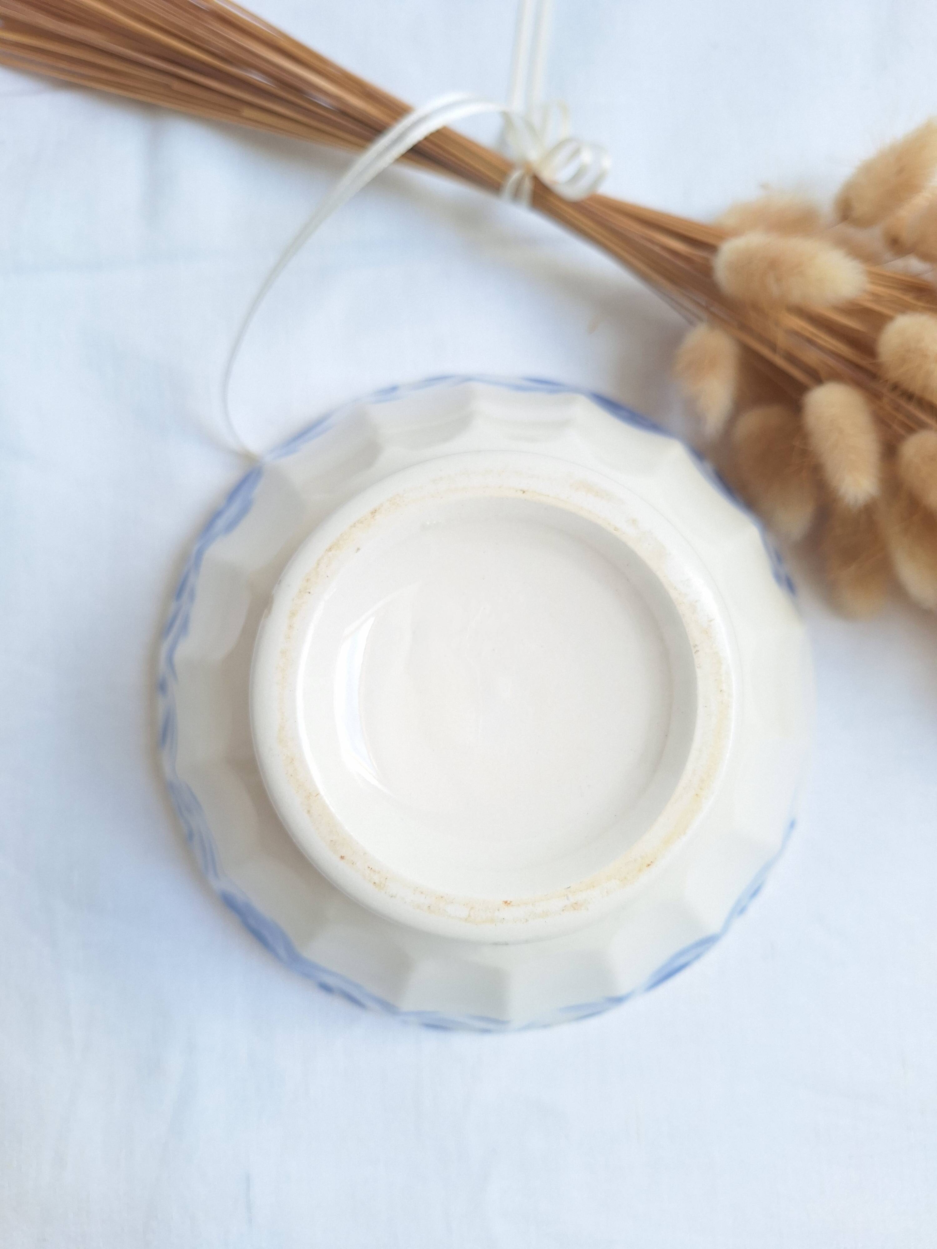 Blue and white vintage bowl