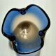 Blue and amber Murano glass ashtray/trinket dish 1960-70