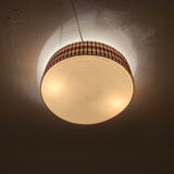 Wicker ceiling lamp