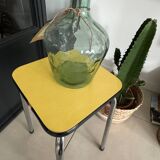 Yellow Formica stool