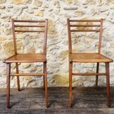 Pair of vintage bistro chairs, Stella Luterma, Circa 60'