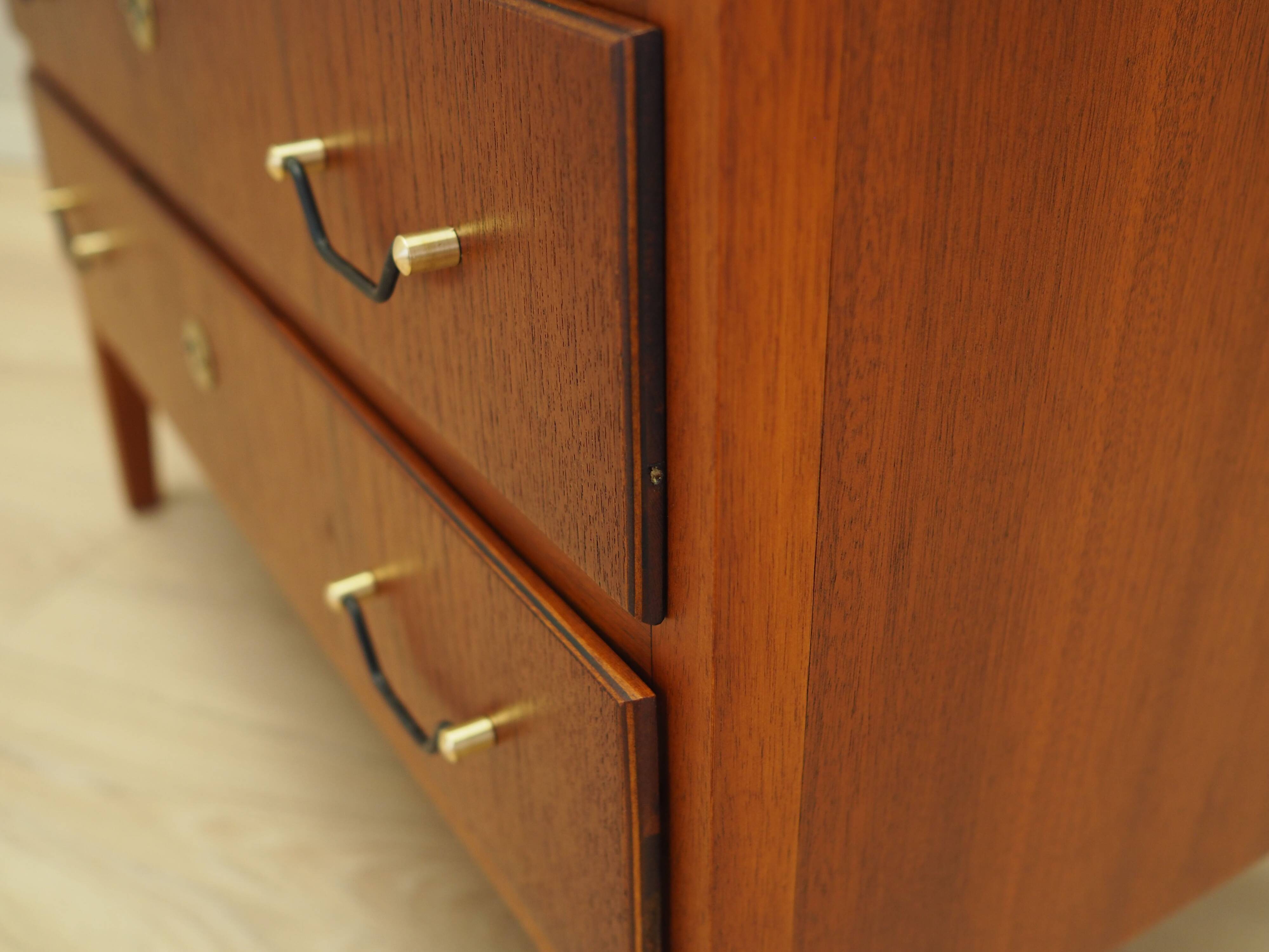 Teak chest of drawers, Danish design, 1970s, production: Denmark