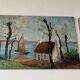 Pair of seascape paintings on Brittany panel