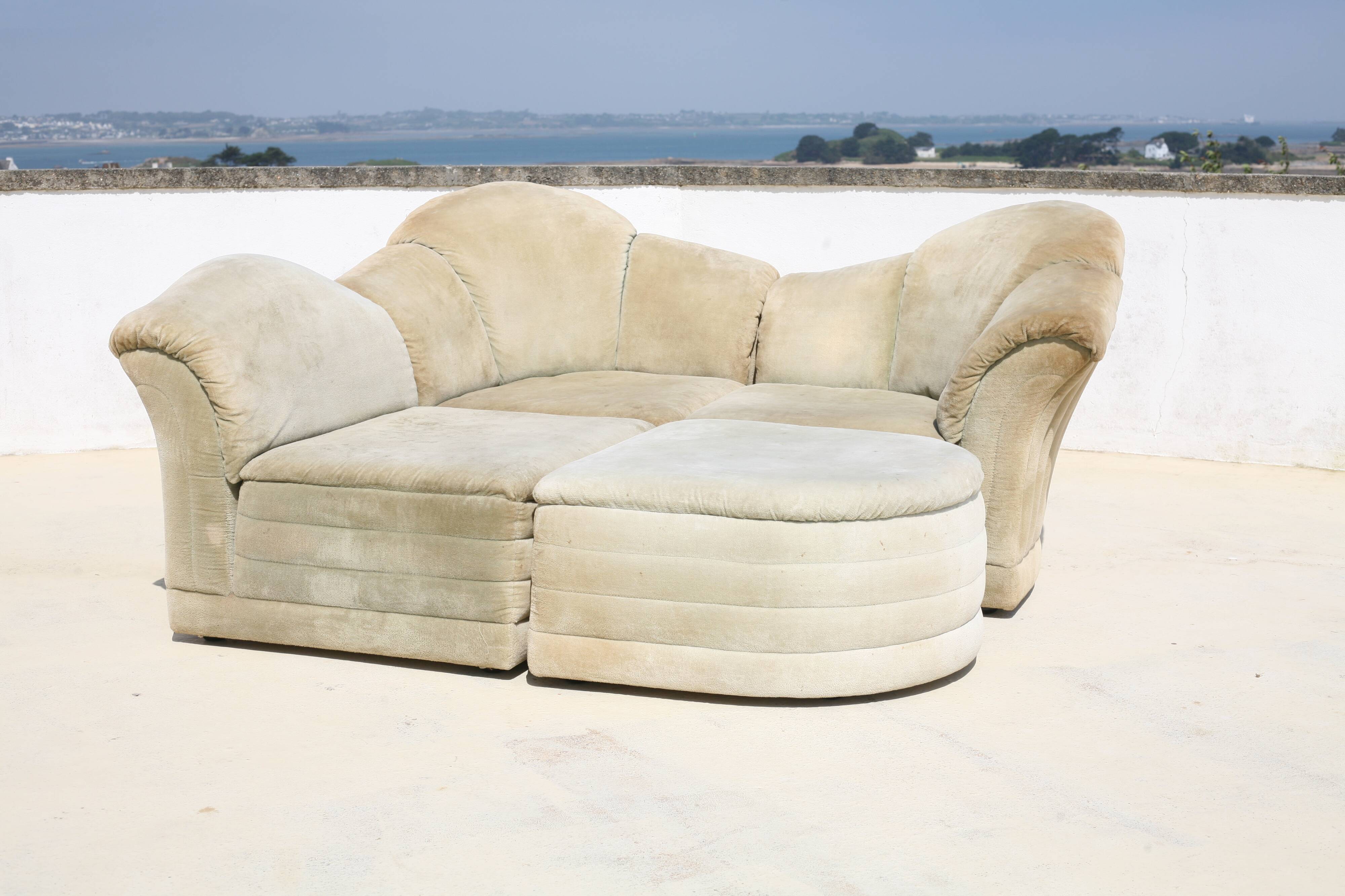 Modular sofa "waves". Roche-Bobois. France, circa 1970