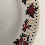 Lot of 9 colorful flat plates Orchies North