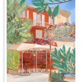 Illustration "Upper town of Porto-Vecchio" A4