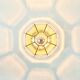 Mid-Century Glass & Brass Ceiling Light or Wall Lamp - Limburg, 1960s/1970s