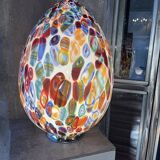 Table Lamp Modern Murano Glass Millefleurs Design Egg New
