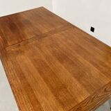 Petite table de ferme ancienne en chêne à 6 pieds