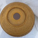 Wicker lampshade