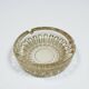 Art Deco yellow glass ashtray from the 1940s, yellow glass trinket dish
