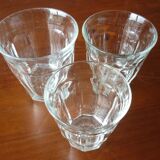 3 transparent Duralex lenses
