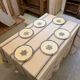 Service flat plates Jules Vieillard Bordeaux in ironstone