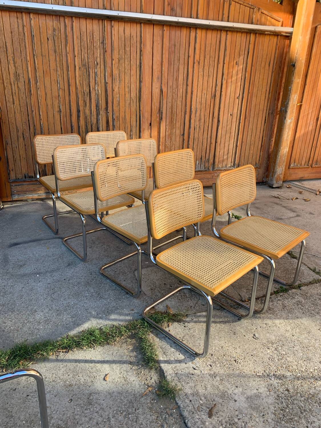6 chaises Cesca de Marcel Breuer