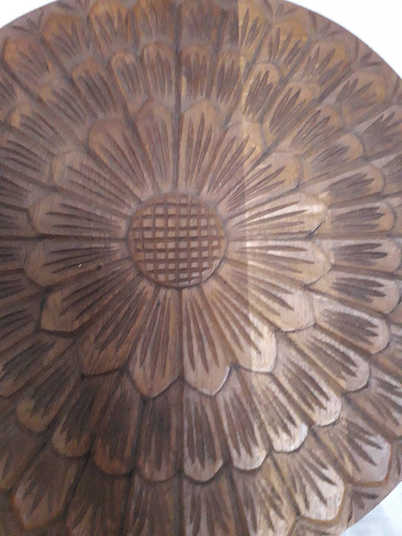 Plaque bois sculpté