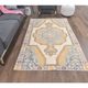 1970s Vintage Turkish Hand-Knotted Area Rug 134x221