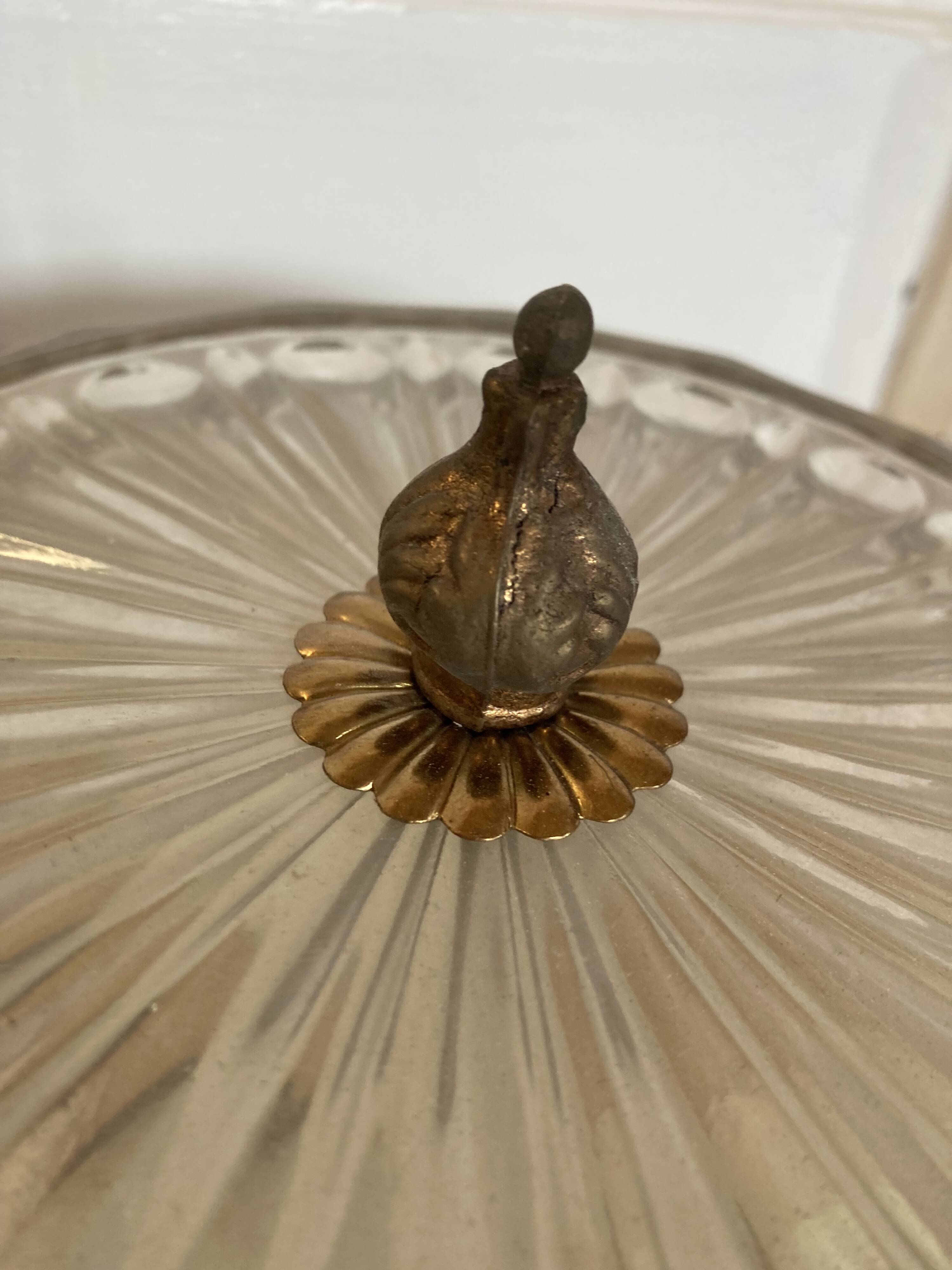 Pair of Italian ceiling lights, 50s-60s