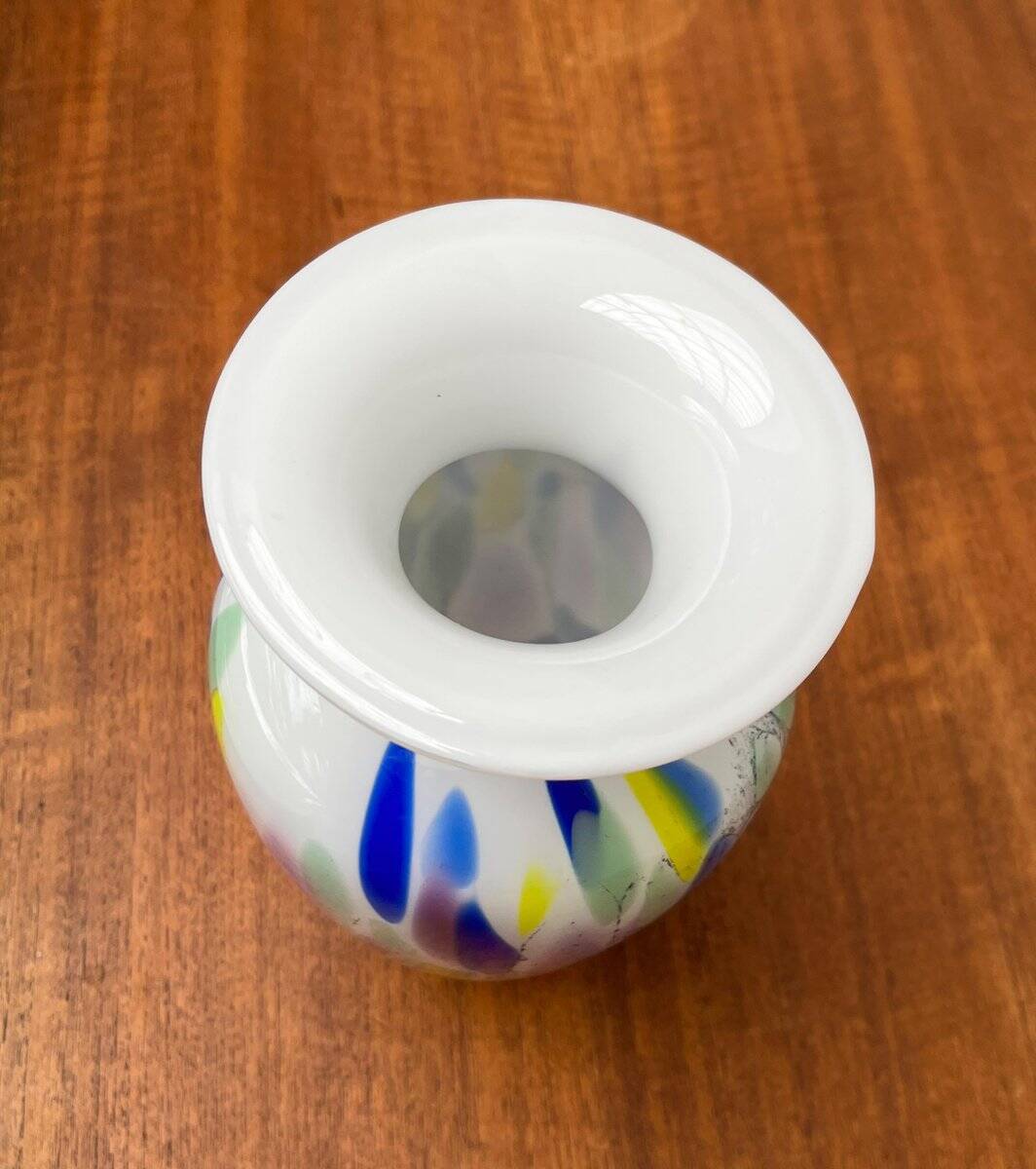 Postmodern glass vase by Hans Jürgen Richartz for the Richartz art collection, 1980s.