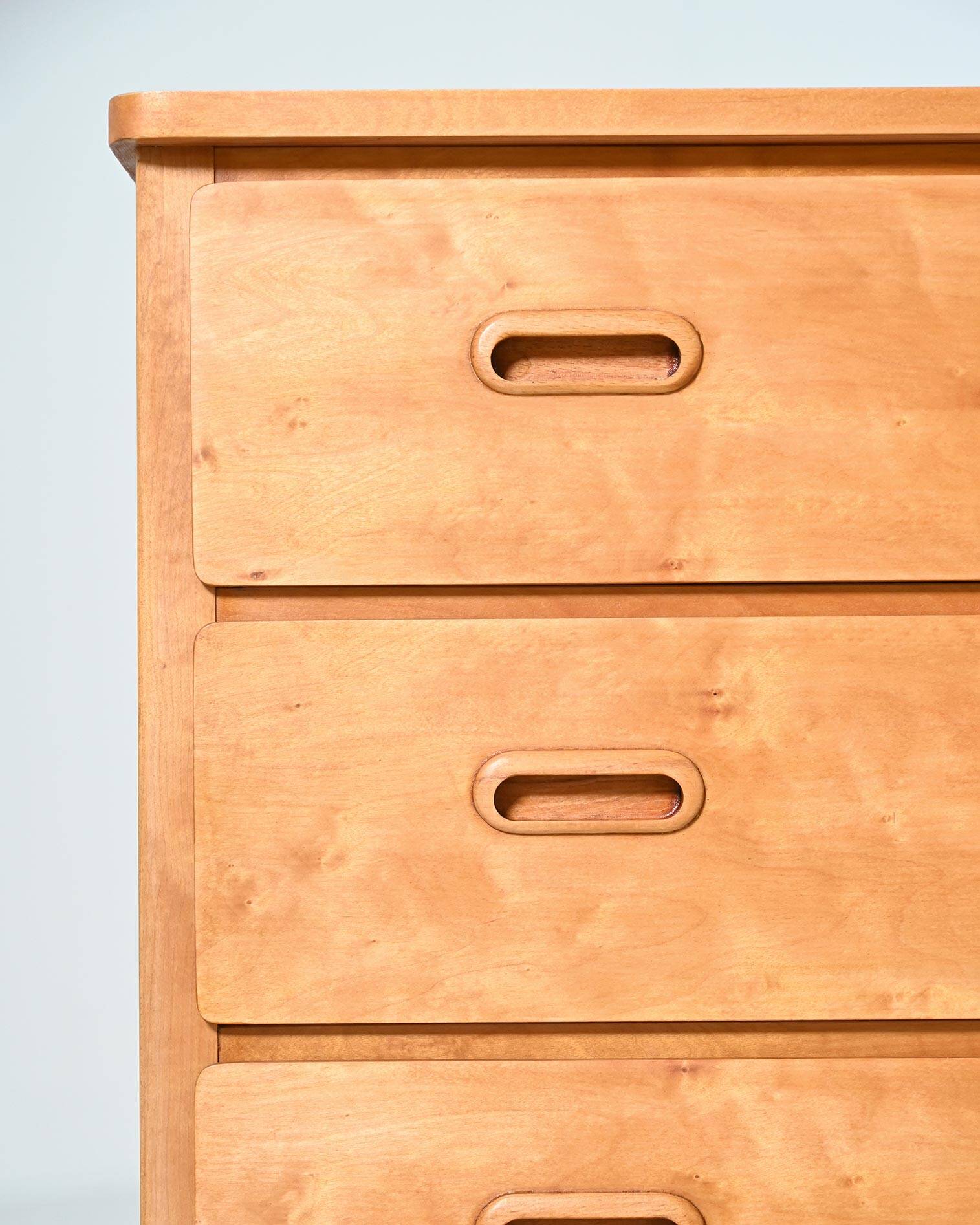 Scandinavian birch chest of drawers, 1950s–1960s