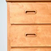 Commode en bouleau scandinave, années 1950-1960