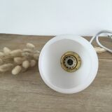 Vintage opaline white thread walking lamp