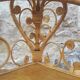 Vintage rattan notch shelf