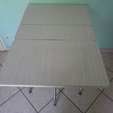 Formica foldable table, chrome feet - 60s