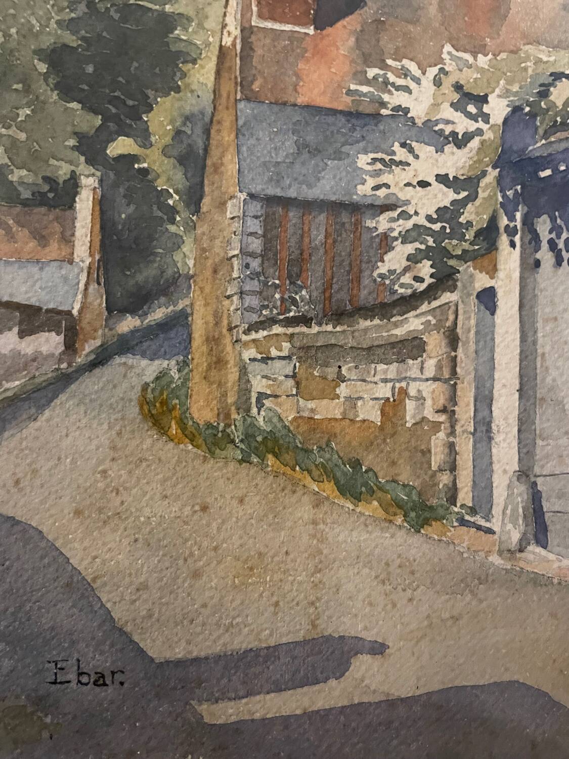 View of a village from the early 20th century by Ebar