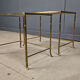 Brass faux bamboo nesting tables, 1960s