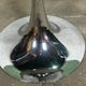 Tulip foot table with smoked glass top attributed to Gastone Rinaldi