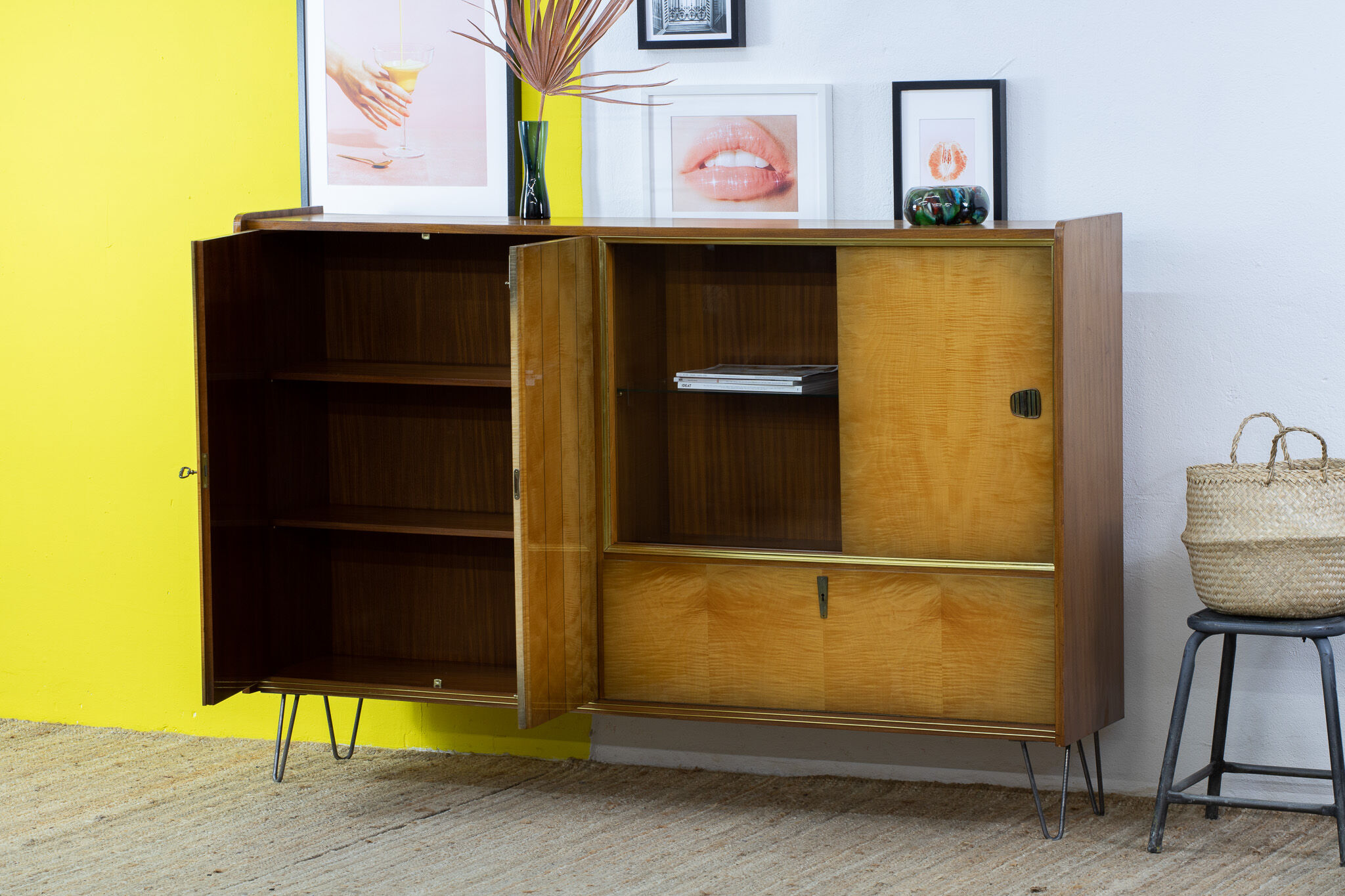 Vintage Scandinavian Enfilade – 182 cm