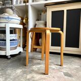 Light wood stool
