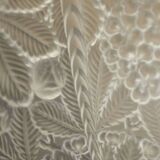 Suspension in white Art Deco period glass in the taste of Lalique