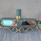 Art Deco luminaire pair of double wall sconces and mirror DLG SUBES AD