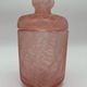 Pink vintage cotton pot in cracked glass paste Marcel Franck