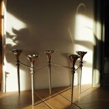 Scandinavian chrome modular candle holder 1960