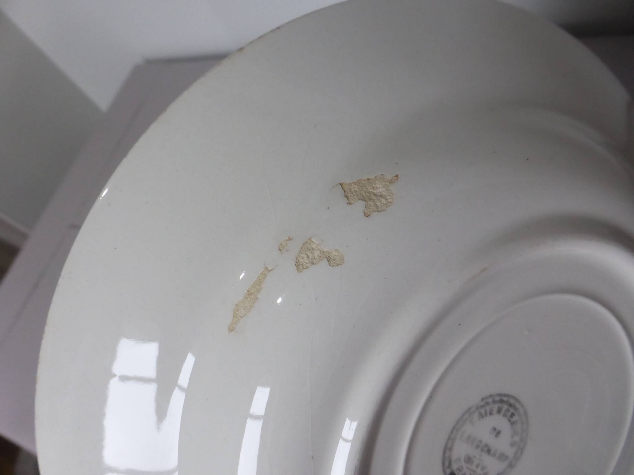 Vintage deep plate from Longchamp 231122