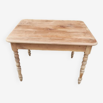Table  bois massif aéro-gommée