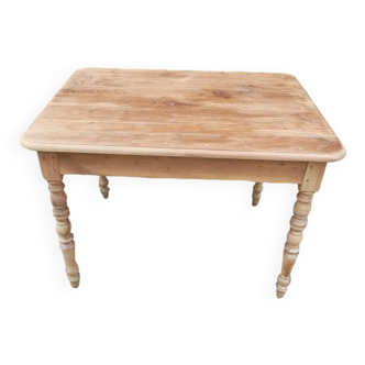 Table  bois massif aéro-gommée