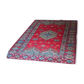 Tapis oriental de Rabbat Maroc, vintage des années 1970. Travail artisanal