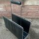 Magazine holder vintage imitation leather mid-century 1970