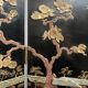 Antique Chinese bedroom screen, inlay of soapstone, jade, ivory, mother-of-pearl