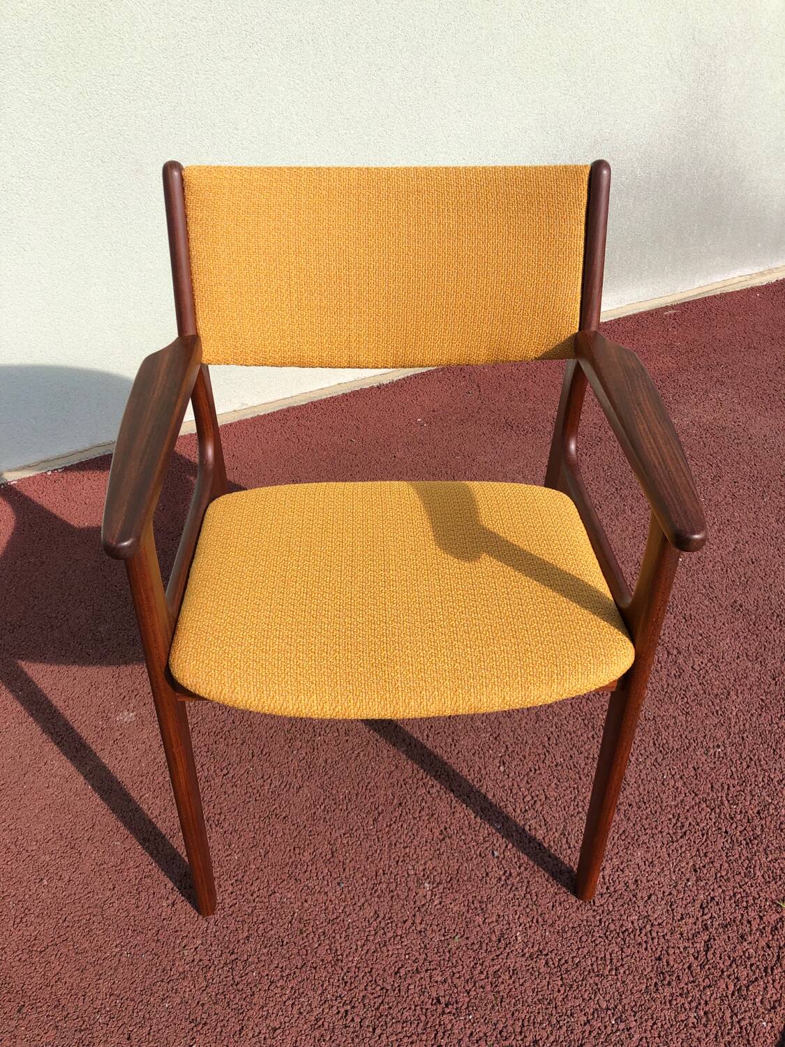 Scandinavian teak office armchair 1960