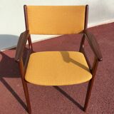 Scandinavian teak office armchair 1960
