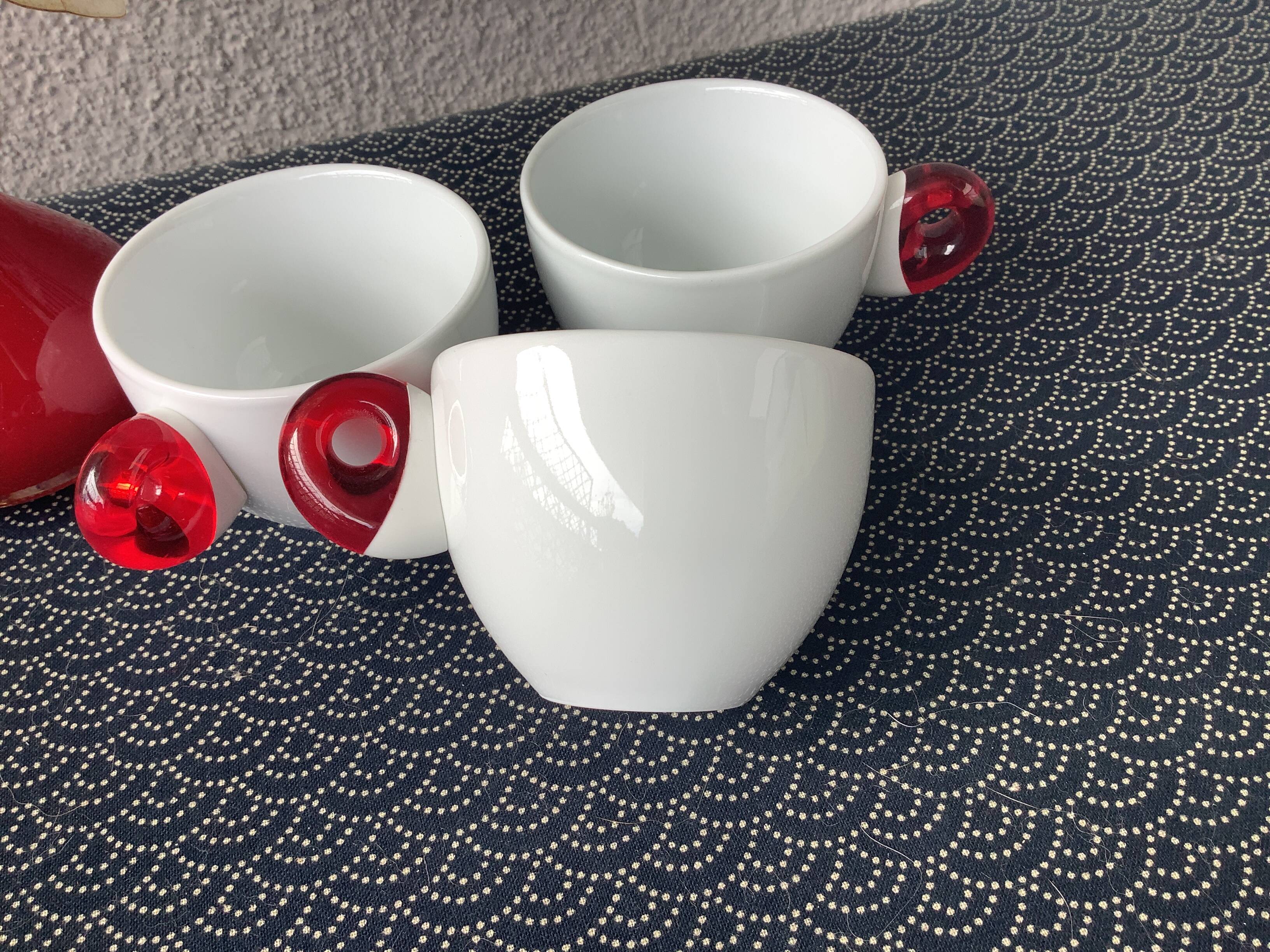 Guzzini porcelain espresso cups
