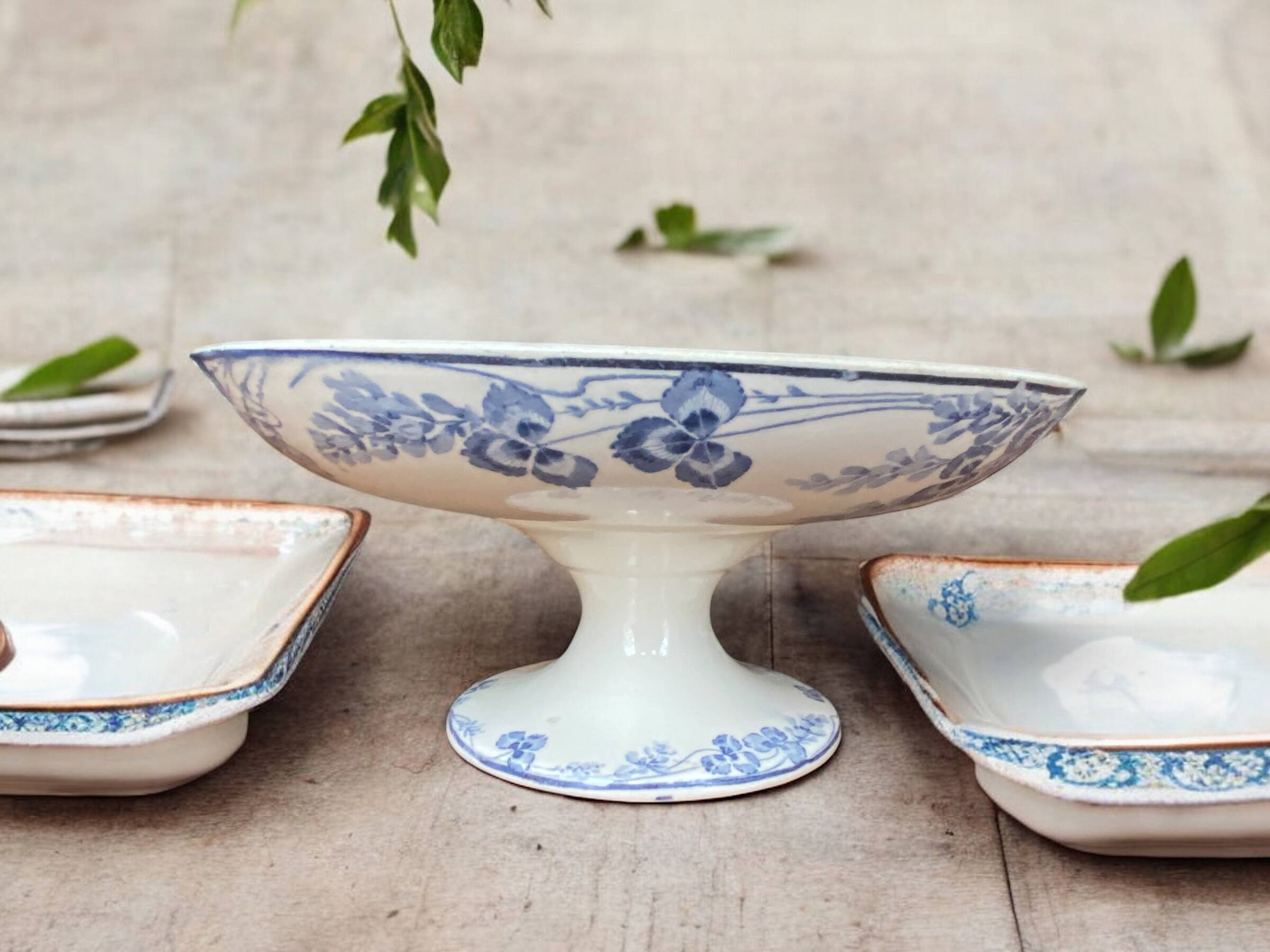 Creil & Montereau ironstone fruit bowl, Richelieu model